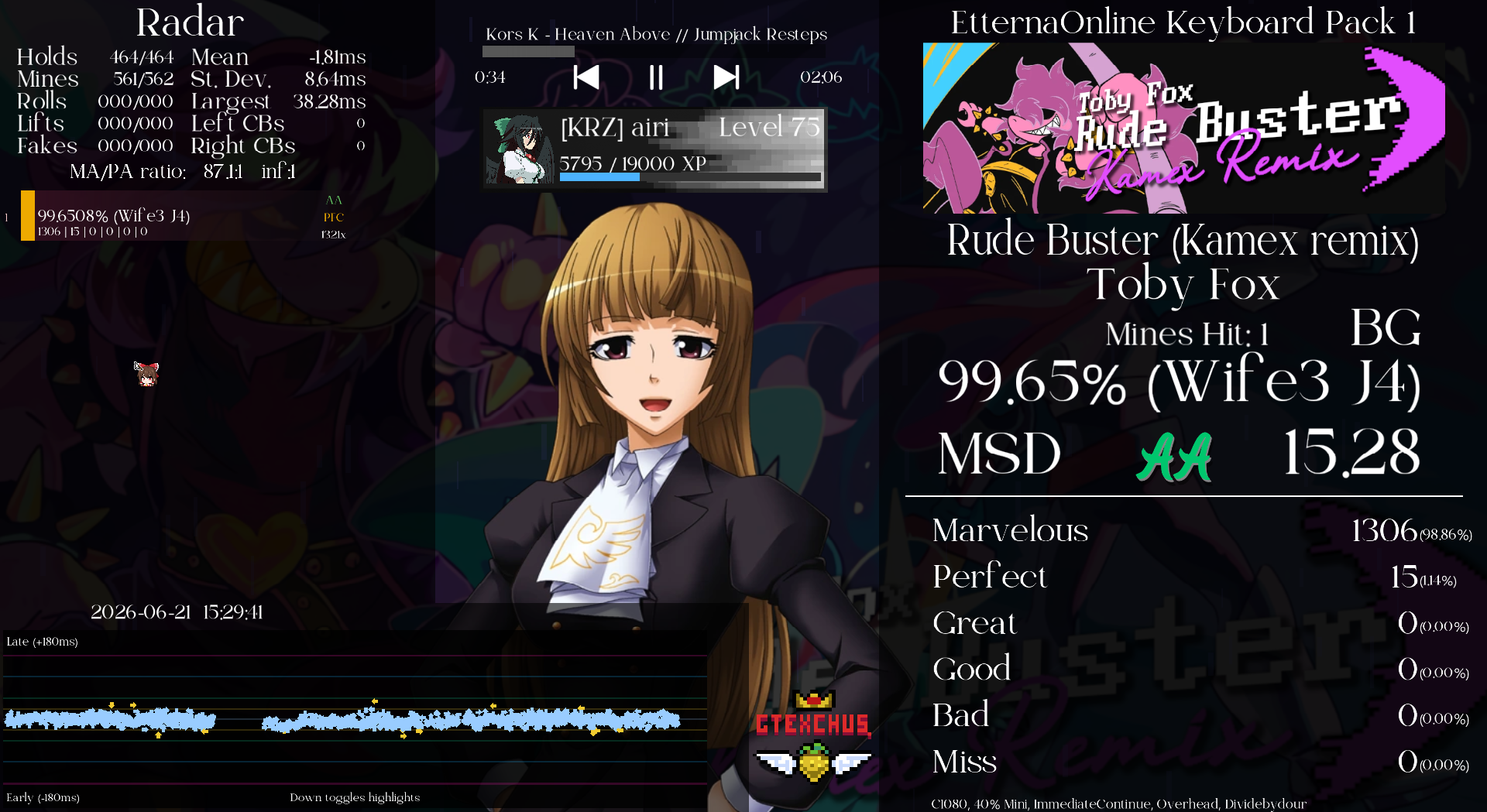 Screenshot of Rude Buster (Kamex Remix)