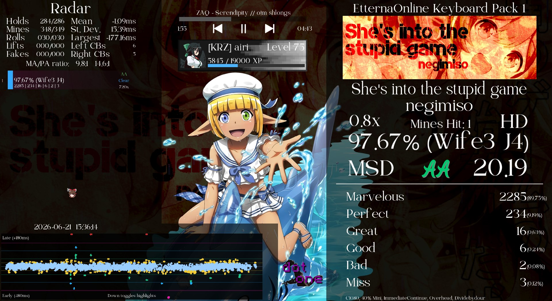Screenshot of She's into the stupid game